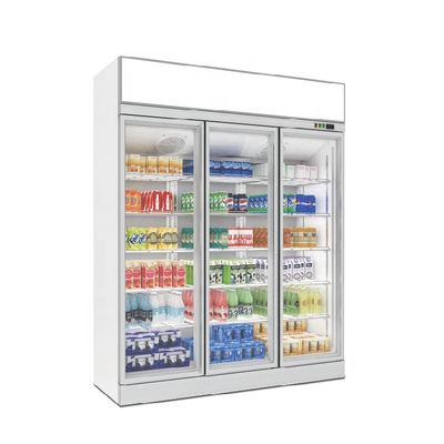 calidad  Cooler Single-Temperature 2 /3/4 Door Mount Top Showcase Bottle Fridge Refrigerator For Coffee Shop fábrica